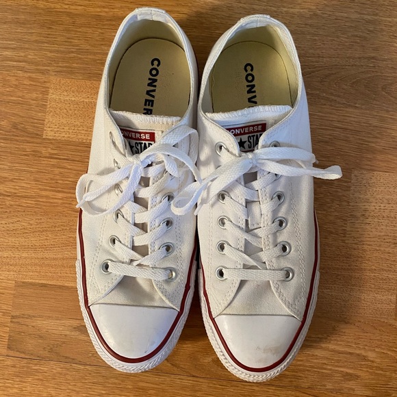 CONVERSE | White Low-Tops - Picture 1 of 8